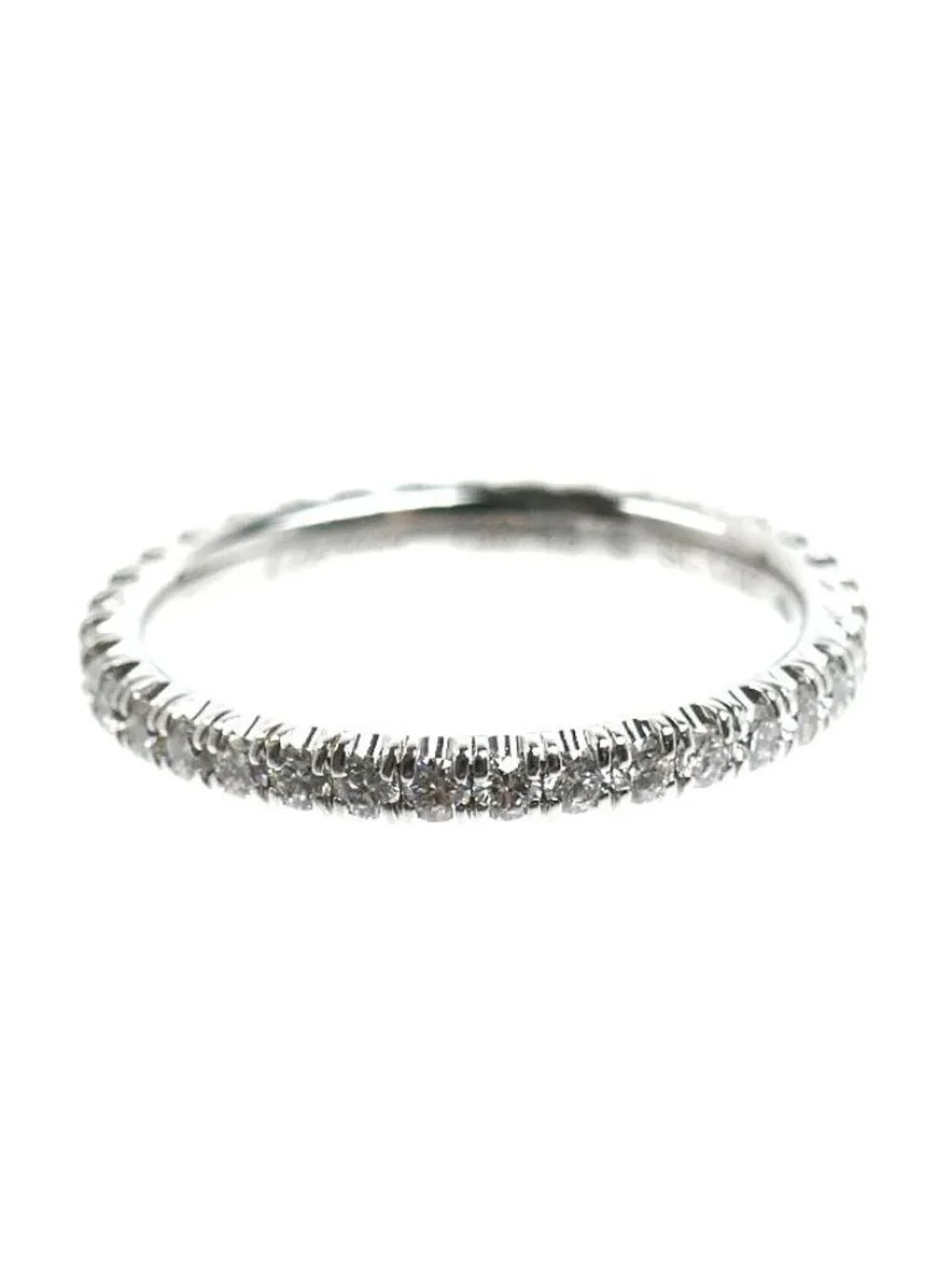 Cartier 18k White Gold Etain Cell de Ring Diamond